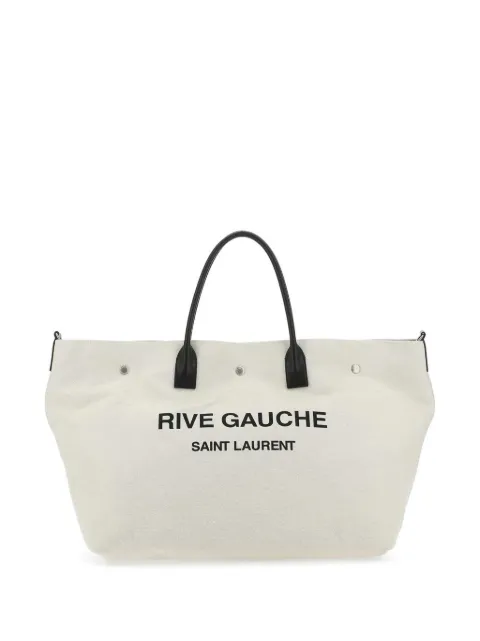Saint Laurent maxi Rive Gauche tote bag Neutrals 685543FAADW