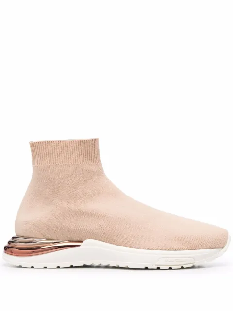 Ferragamo metallic heel-counter sneakers Neutrals 749900