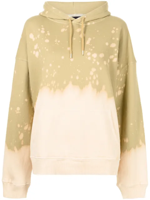 La Detresse The King abstract-print hoodie Green 002HO97ACI