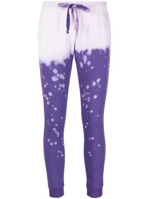 La Detresse Crush acid-wash trackpants Purple 002SW64ACI