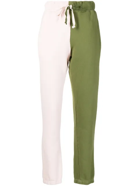 La Detresse Lovers two-tone trackpants Pink 002BU99HAF