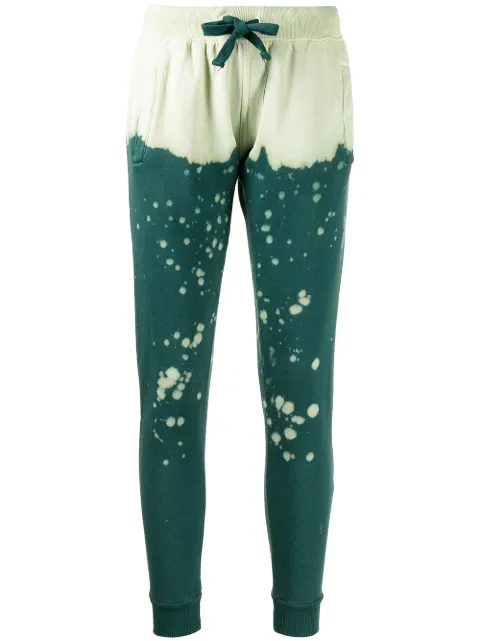La Detresse The King abstract-print track trousers Green 002SW54ACI