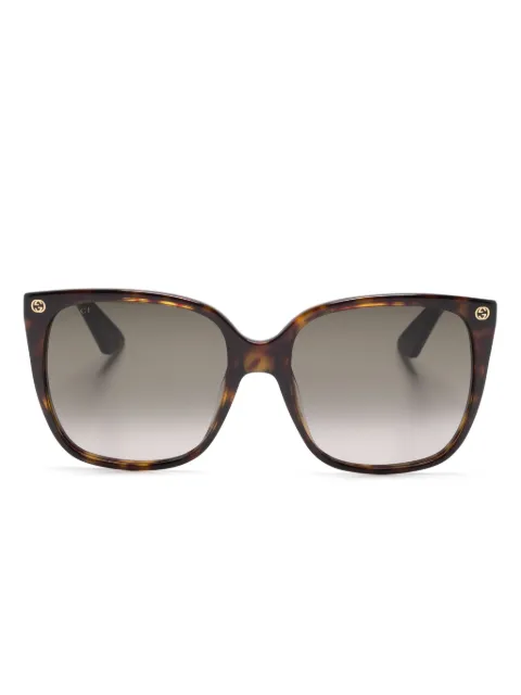Gucci Eyewear Interlocking-G sunglasses Brown GG0022S