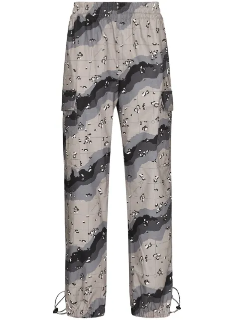 Billionaire Boys Club camouflage-print cargo trousers Brown B21413