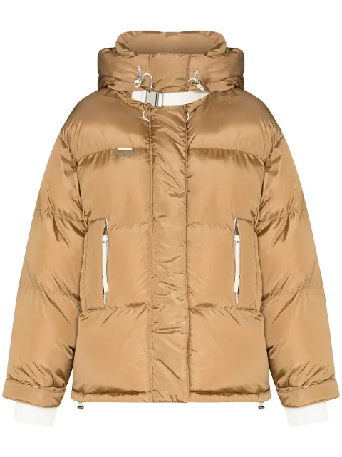 Shoreditch Ski Club Willow high-neck puffer jacket Neutrals WO030W
