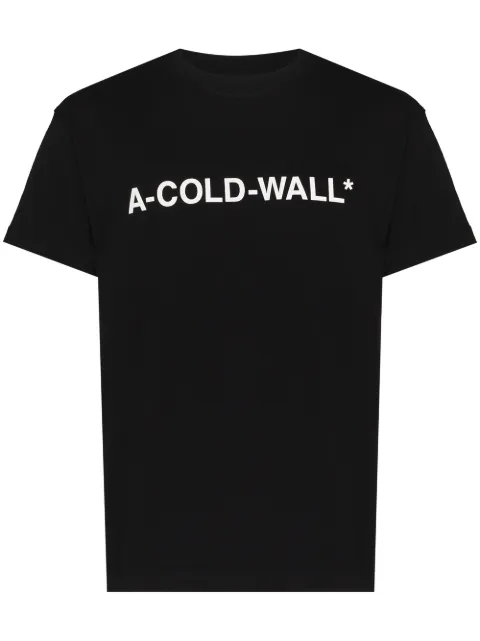 A-COLD-WALL* logo-print cotton T-shirt Black ACWMTS063