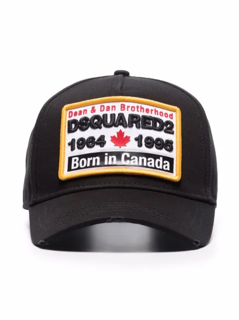 DSQUARED2 embroidered-logo baseball cap Black BCM055205C00001
