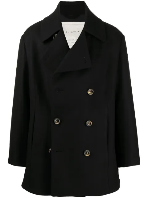 Toogood The Acrobat double-breasted coat Black THEACROBATTROUSERTWILL
