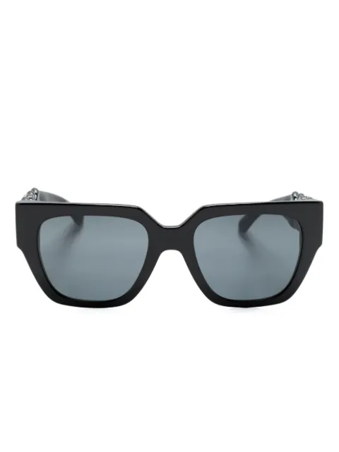 Versace Eyewear medusa-motif chain-link sunglasses Black VE4409GB187