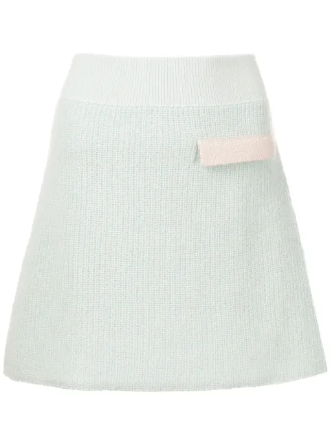 Onefifteen X Beyond The Radar knitted mini skirt Green COL01KNIT12