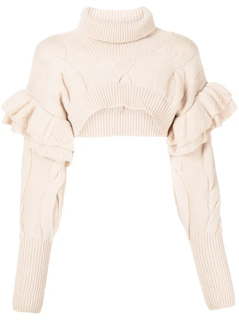 Onefifteen X Beyond The Radar cropped knit jumper Pink COL01KNIT07