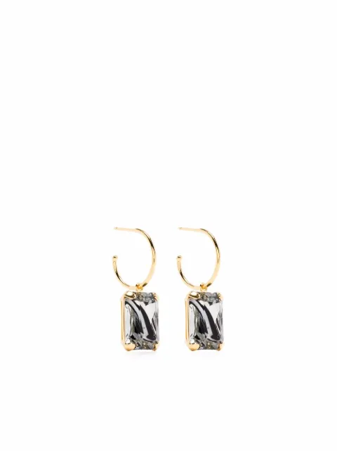 Wouters & Hendrix crystal-embellished hoop earrings Gold EHS024GP