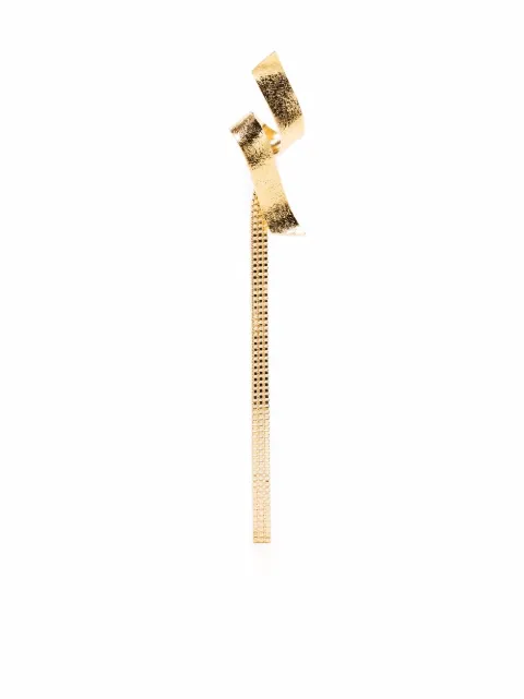 Wouters & Hendrix Swirl twisted earring Gold EHS013GP