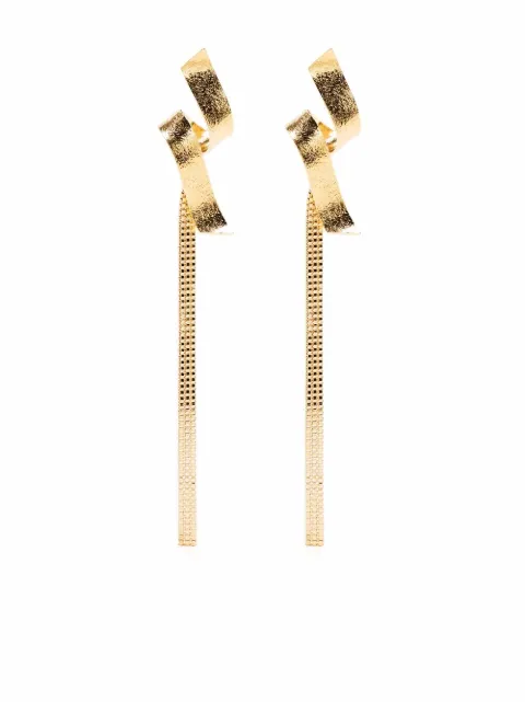 Wouters & Hendrix Swirl chain-link earrings Gold EHS012GP