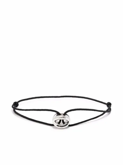 Le Gramme 3g Entrelacs diamond cord bracelet Silver LGCARPOC01NO715203