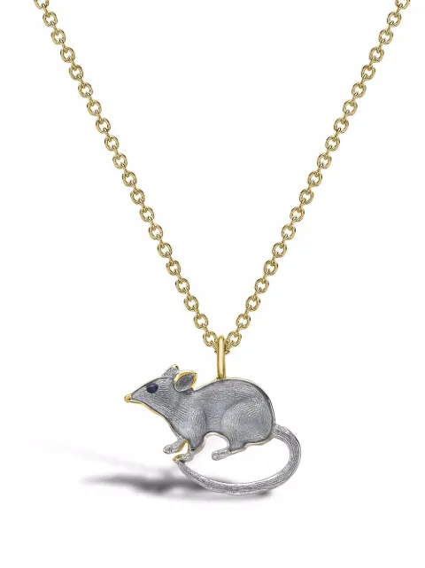 Pragnell 18kt yellow gold Zodiac rat pendant necklace Gold CR2811