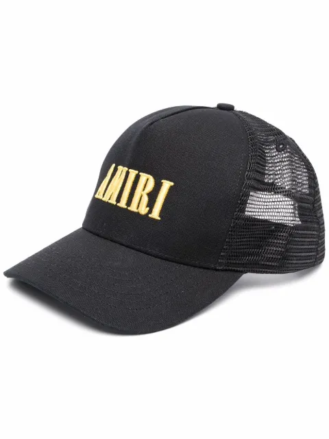 AMIRI Trucker logo-embroidered baseball cap Black MAH001011