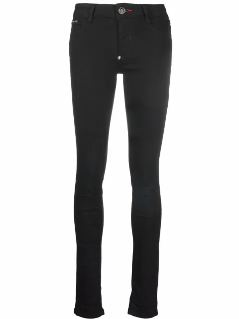 Philipp Plein high-rise skinny jeggings Black PAACWDT1917PDE004N