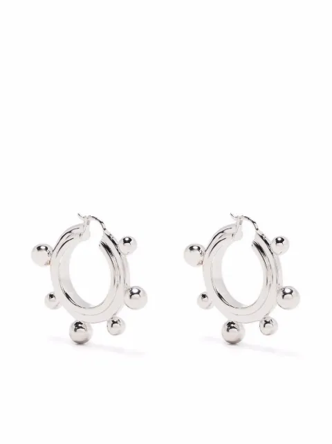 Missoma medium sphere hoop earrings Silver SPSE5NS