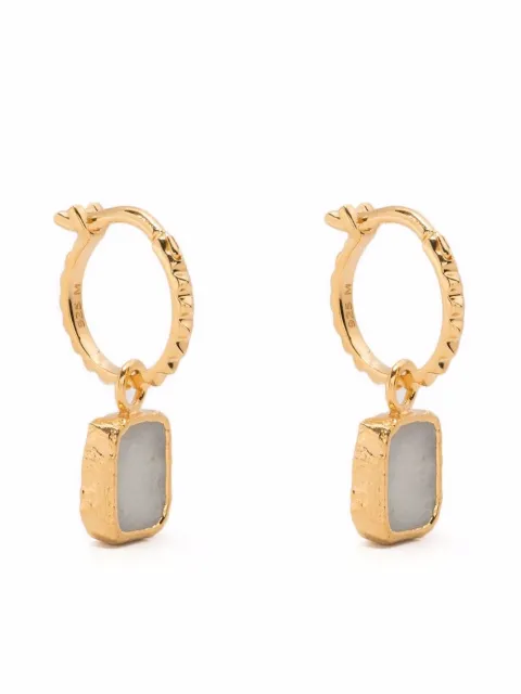 Missoma gold-plated moonstone hoop earrings Gold HHGPYE13RBM