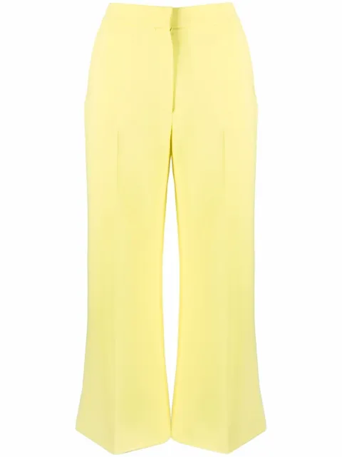 PUCCI pressed-crease flared trousers Yellow 2HRT822H660