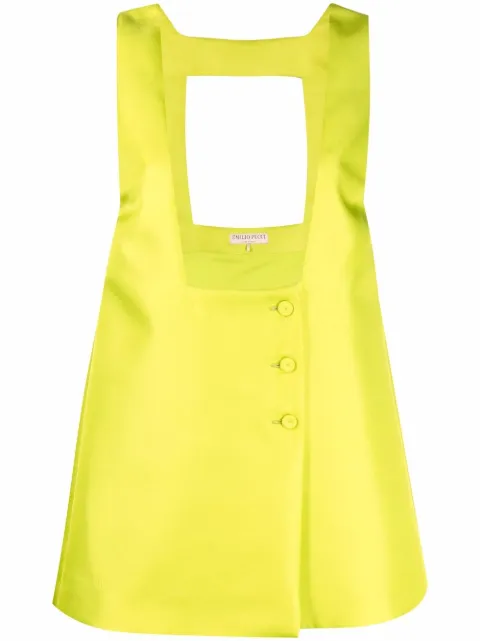 PUCCI button-fastening pinafore dress Green 2HRM902H654