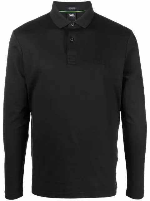 BOSS long sleeve polo shirt Black 50451604