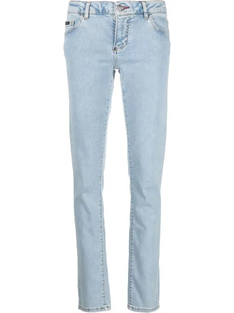 Philipp Plein light-wash slim-cut jeans Blue AAACWDT1788PDE004N