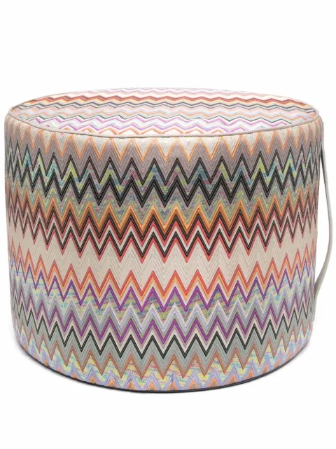 Missoni Home signature zigzag footstool Neutrals 1M4LV00012