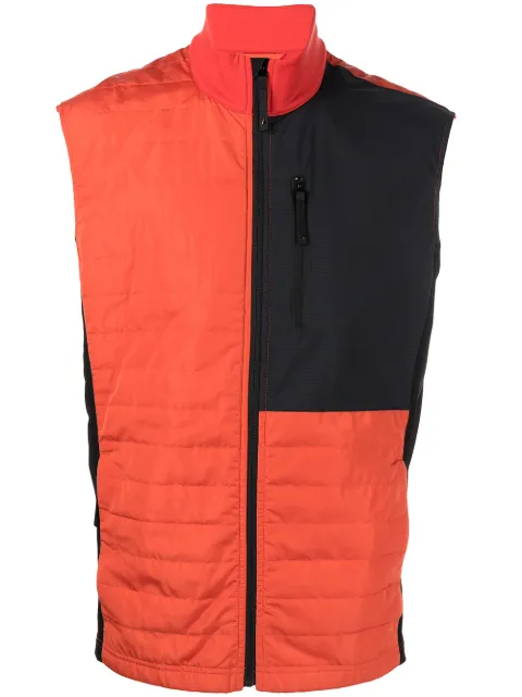 Aztech Mountain colour-block fleece vest Orange AM400240