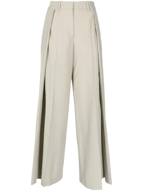 Off-White side-pleat panelled trousers Neutrals OWCA139F21FAB0010500