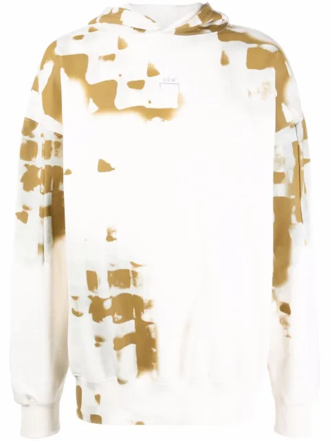 A-COLD-WALL* faded-print hoodie White ACWMW053