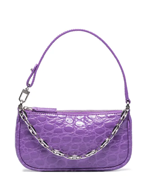 BY FAR mini Rachel chain shoulder bag Purple 22CRMIRAVICCESMA