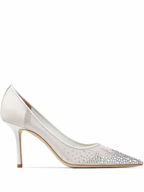 Jimmy Choo Love heeled pumps White LOVE85NYT