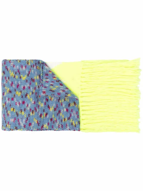 Missoni zigzag knitted scarf Blue SCS8WMM0242