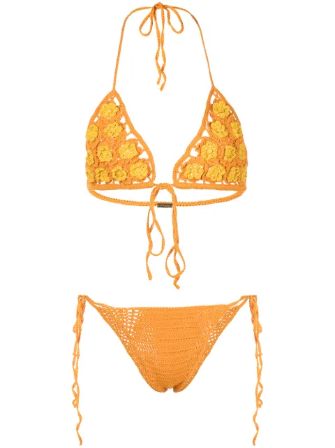 Cult Gaia Alivia bikini bottoms Gold BB2236YN