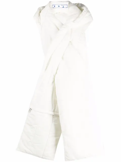 Off-White padded-effect scarf White OMMA021F21FAB0016161