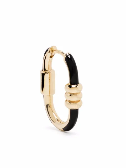 Maria Black Vertigo reversible ceramic earring Gold H1028YBLACK