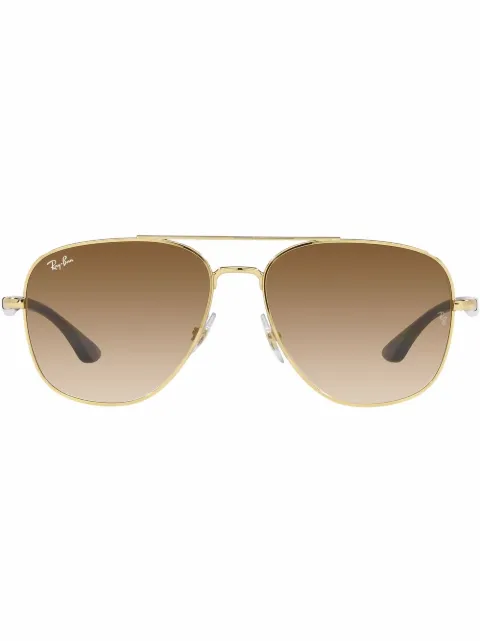 Ray-Ban RB3683 aviator-frame sunglasses Gold RB368300151