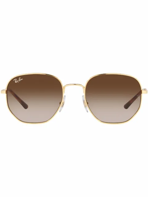 Ray-Ban geometric-frame sunglasses Gold RB368200113