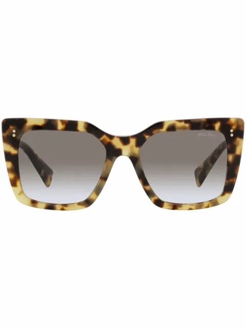 Miu Miu Eyewear square-frame sunglasses Green SMU02W7S00A7