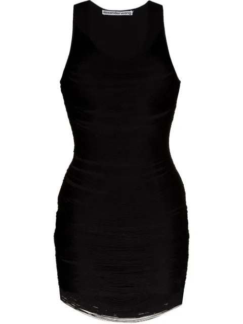 Alexander Wang fringed scoop-neck minidress Black 1CC2226470