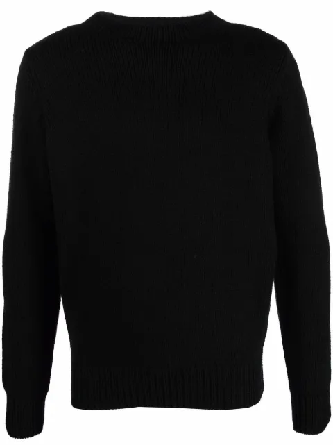 Dell'oglio merino knit crew neck jumper Black GC3MLWM3R