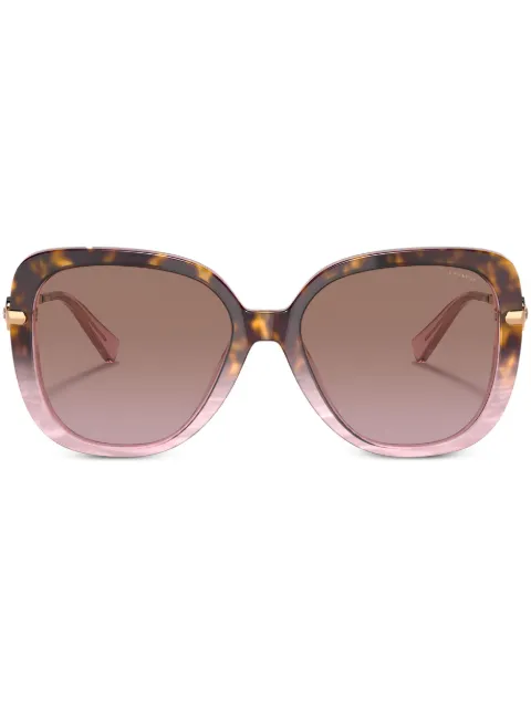 Coach HC8320 C6180 square-frame sunglasses Pink HC832056505M
