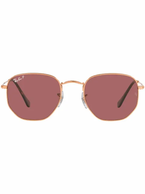 Ray-Ban geometric-frame sunglasses Gold RB3548N9202AF