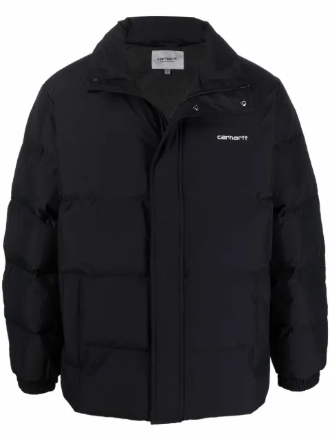Carhartt WIP Danville padded logo-print jacket Black I02945003