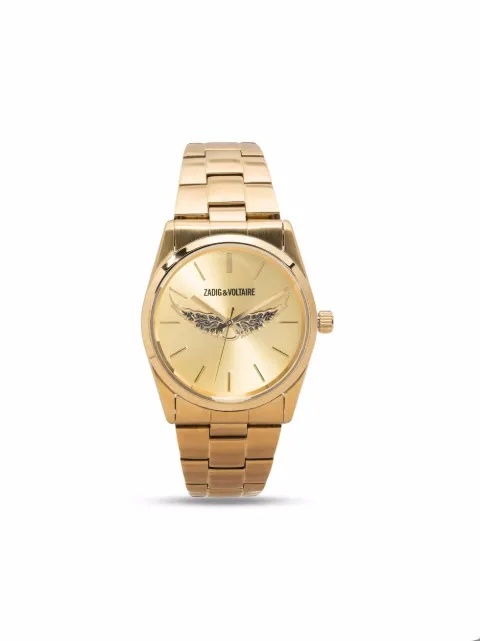 Zadig&Voltaire Gold Wings Fusion 33mm watch Gold OWWT00018