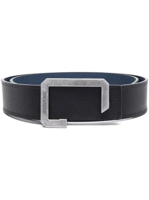 Zadig&Voltaire La Reversible leather belt Black LMBT00005