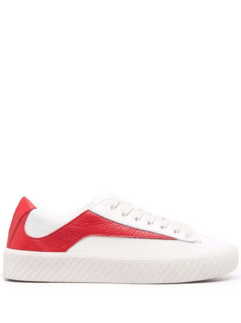 BY FAR contrasting-panel sneakers White 21FWROAKWNRGRL