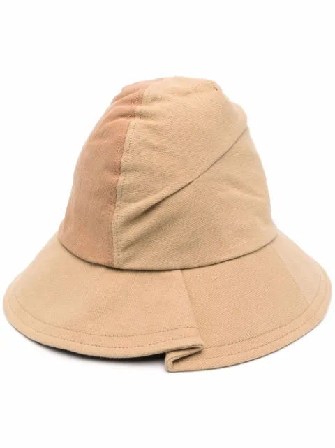 Ader Error two-tone design hat Neutrals BKAFWHA01BG